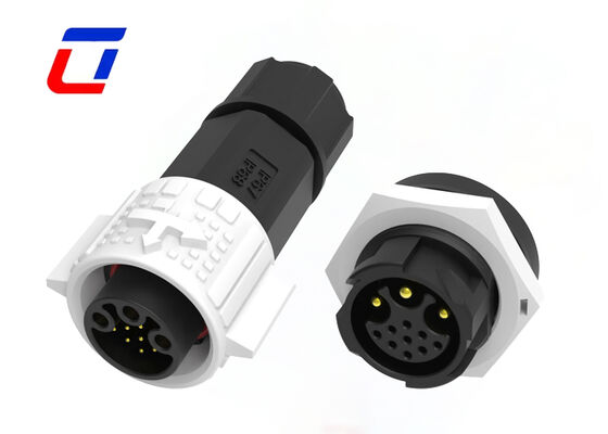 M19 resistente all'invecchiamento IP67 connettore circolare impermeabile 300V 3+9 Pin Quick Release