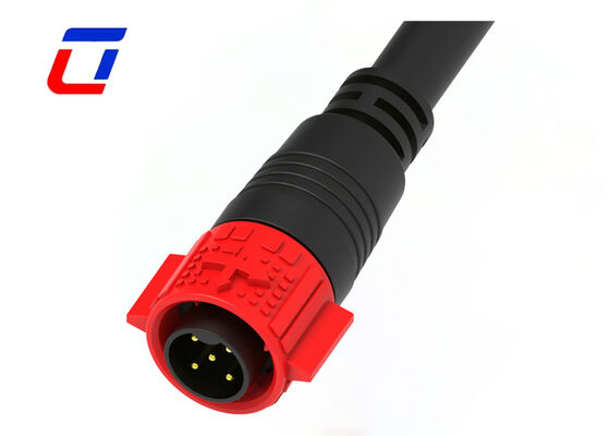 20A 5 pin Power Waterproof Cable Connector M19 Industrial Maschio Femminile Push Lock Connector