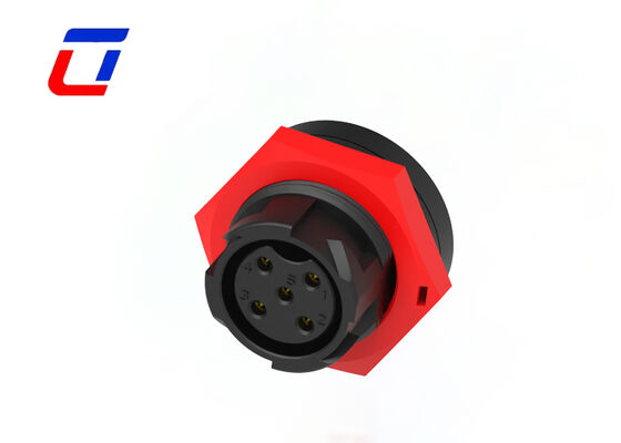 20A 5 pin Power Waterproof Cable Connector M19 Industrial Maschio Femminile Push Lock Connector