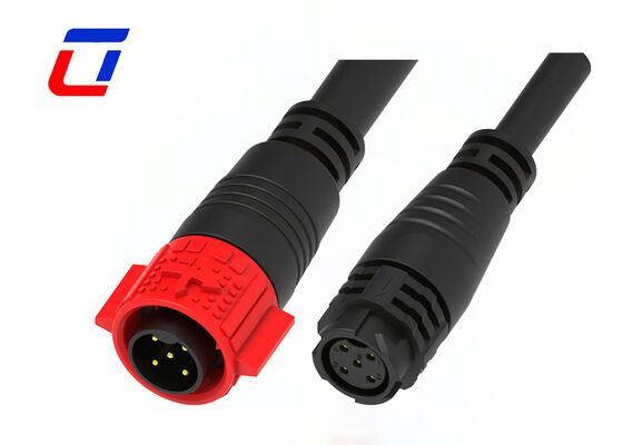 20A 5 pin Power Waterproof Cable Connector M19 Industrial Maschio Femminile Push Lock Connector