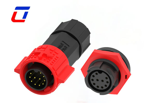 M19 300V connettori a LED a bassa tensione IP67 auto bloccante 11 pin connettore dati impermeabile