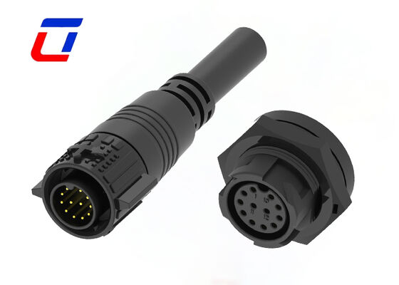 Connettori cavo a disconnessione rapida ODM 12 pin 300 V Connettore di segnale placcato oro in ottone M19