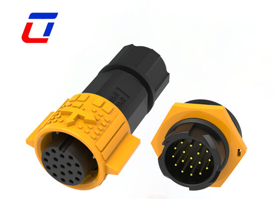 Ulinkcon Connettore Dati Impermeabile M19 18 Pin Blocco Rapido Esterno Produttore Connettore LED