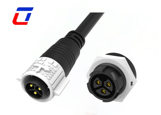 PA66 3 pin 20A connettore per cavi stampati connettore impermeabile M19 per nuove energie