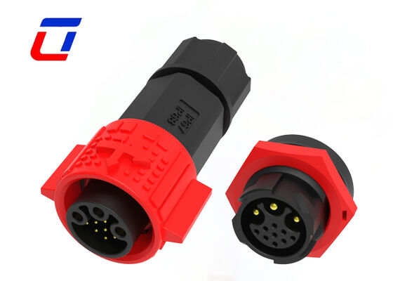 IP67 15A+5A M19 Multi Pin Waterproof Connector 3+9 Pin Power Data Connector Outdoor