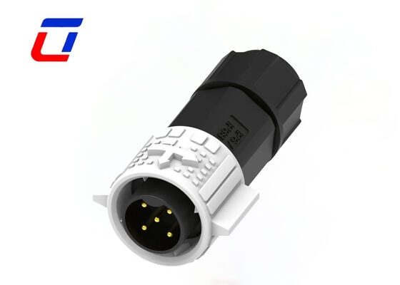Connettori elettrici impermeabili IP67 a blocco rapido 20A M19 connettore maschio femmina in plastica a 5 pin