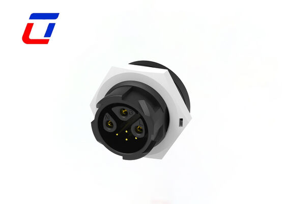 Connettori impermeabili multipolari 15A+5A 3+4 pin M19 Push Lock da cavo a scheda