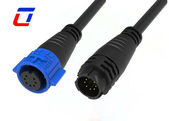 Connettore impermeabile M19 in plastica da 300V 5A a 7 pin, maschio femmina, cavo dati per connettore per scheda