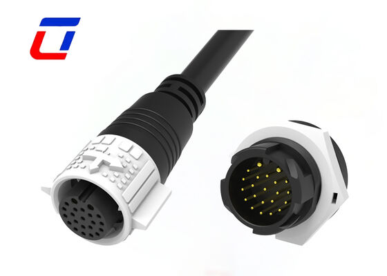 IP67 M19 impermeabile Disconnessione rapida del cavo al connettore 2+20 pin per alimentazione e segnale