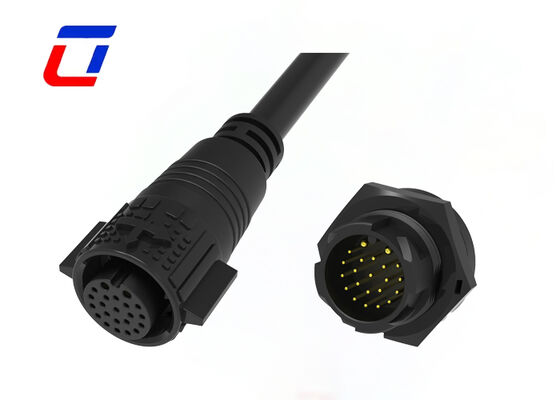 IP67 M19 impermeabile Disconnessione rapida del cavo al connettore 2+20 pin per alimentazione e segnale