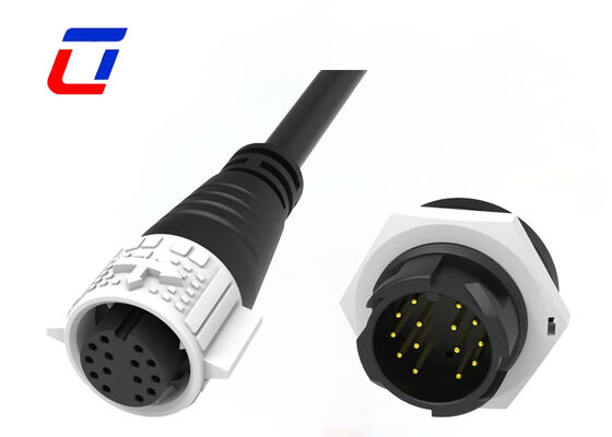 Connettore dati impermeabile M19 14 pin 300V ODM blocco rapido CE connettore maschio femmina