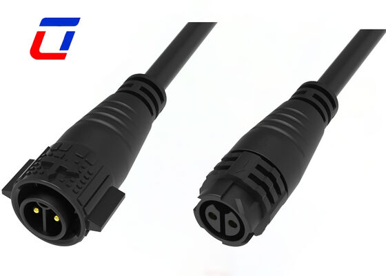2 Pin Power M19 connettori maschili femminili 20A connettore a cavo modellato impermeabile