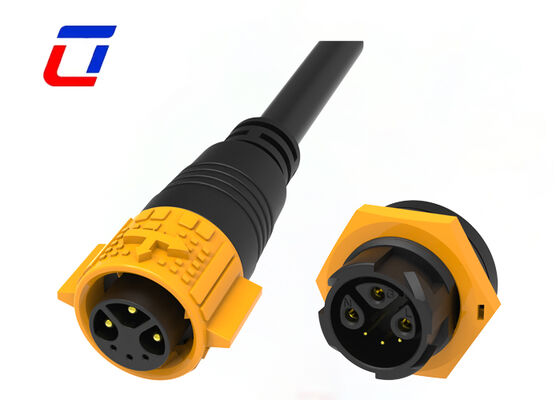 Connettore Presa Spina M19 3+3 Pin 15+5A Push Lock Multi Pin Impermeabile