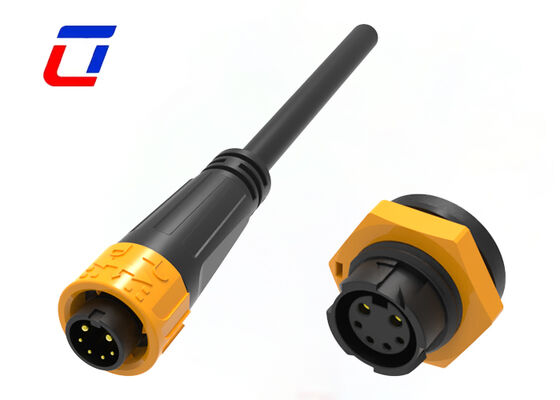 300V M16 2+4 Pin 20A connettori di segnale e alimentazione IP67 connettori di cavi stampati