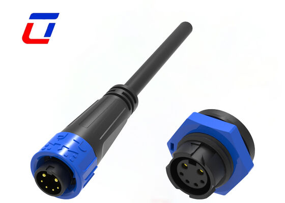 300V M16 2+4 Pin 20A connettori di segnale e alimentazione IP67 connettori di cavi stampati