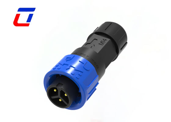 Connettore di alimentazione impermeabile a 3 pin M16 da 10A, 300V, connettori circolari filo a filo