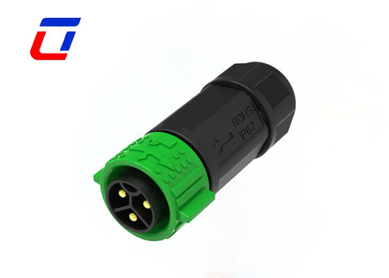 Connettore circolare impermeabile 50A PA66 a 3 pin M25 600V IP67 Connettori rapidi di alimentazione