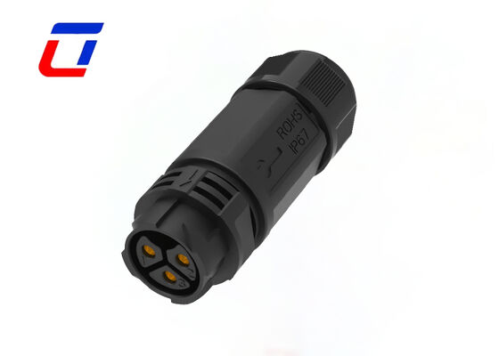 Connettore circolare impermeabile 50A PA66 a 3 pin M25 600V IP67 Connettori rapidi di alimentazione