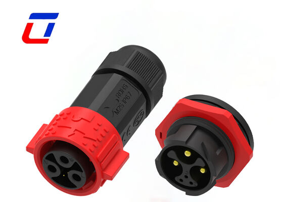 Connettori circolari multi pin M25 15A+5A 3+3 pin a bloccaggio rapido da filo a scheda