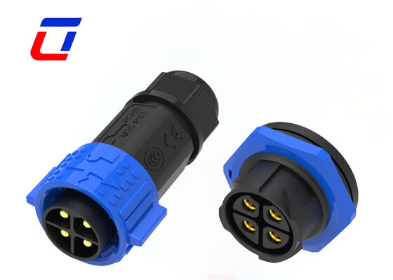 Alta corrente 50A M25 4 pin Maschio a connettore femminile PA66 connettori circolari in plastica