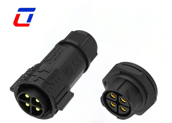 Alta corrente 50A M25 4 pin Maschio a connettore femminile PA66 connettori circolari in plastica