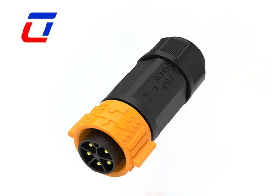 connettore di alimentazione a corrente continua impermeabile M25 5 pin 20A Push Lock Cablo esterno connettore di nuova energia
