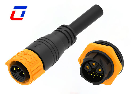 Connettore maschio femmina M25 multipin 3+13 pin PA66 impermeabile 300V con blocco a pressione