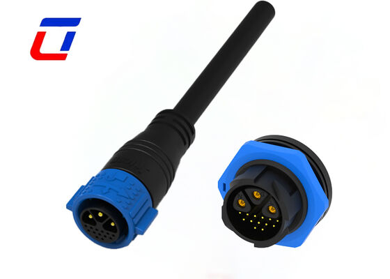 Connettore maschio femmina M25 multipin 3+13 pin PA66 impermeabile 300V con blocco a pressione