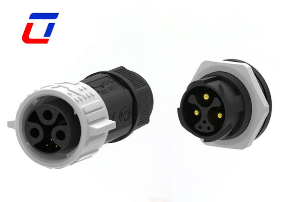 20A M25 LED Quick Connector 3 Power 3 Signal Multi Pin Male Female IP67 Connector