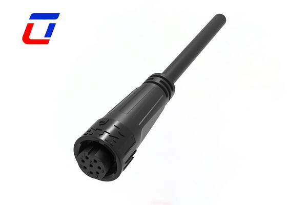 5A M16 8 Pin Low Voltage LED Connectors IP67 Quick Lock Plug Socket For Data