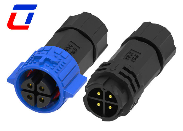 M19 300V 10A connettore a LED impermeabile 4 pin connettori a filo di saldatura impermeabile