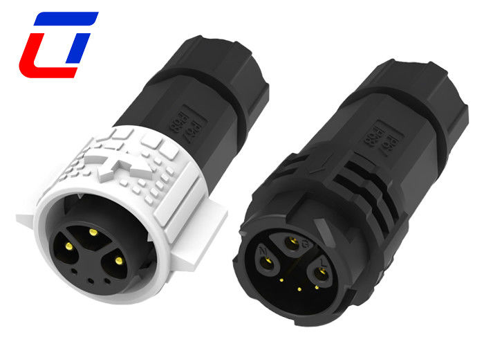 6 connettori LED impermeabili 3 segnale di potenza 3 per illuminazione del paesaggio