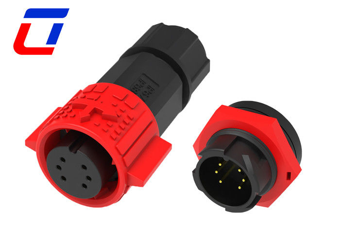 Push Locking 5A connettore impermeabile 6 Pin Wire To Board Cable Plug Connector