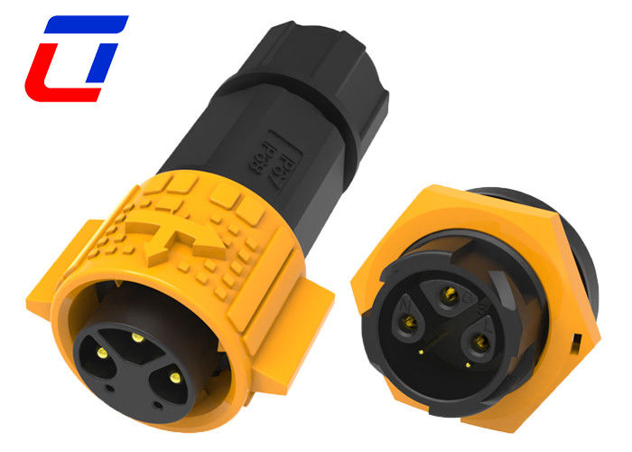Collegamento di presa del segnale di alimentazione IP67 connettore impermeabile 3 + 2 pin M19 con blocco a spinta