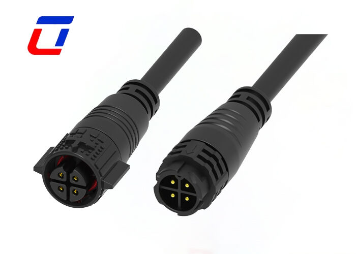 Connettore di alimentazione maschio-femmina M19 a 4 pin impermeabile IP67 da 300V 15A per esterni