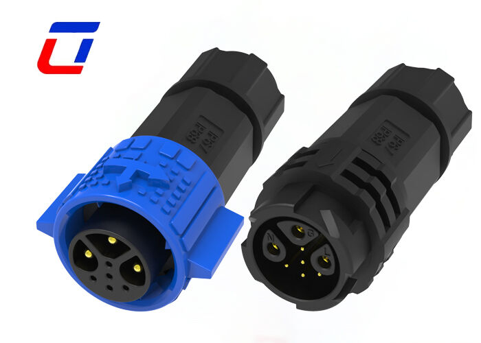 300V M19 male female IP67 waterproof connectors self locking 3+5 pin connector
