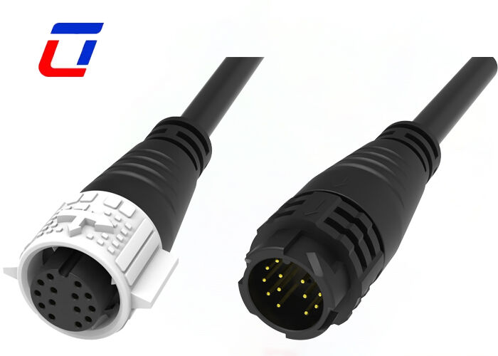 Connettori LED a bassa tensione M19 a 14 pin ODM, impermeabili, con blocco a pressione, per esterni