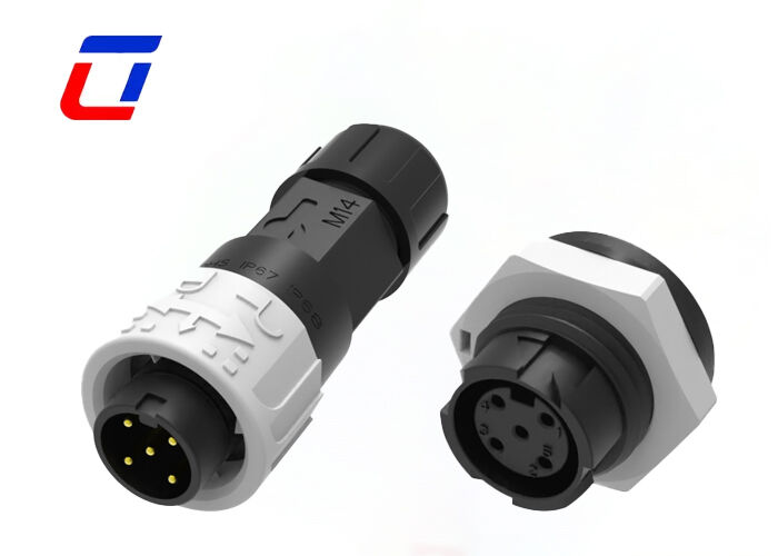 M16 Industrial 5 Pin Circular Connector Sizes Outdoor Waterproof Plug Socket Sale