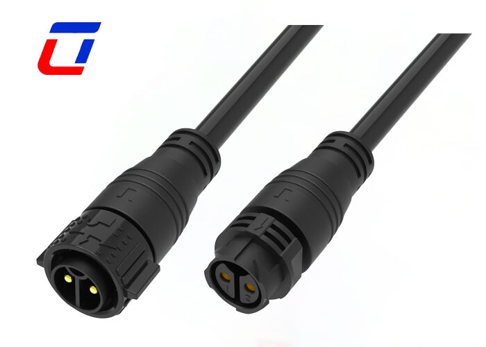 50A M25 2 pin connettori elettrici impermeabili con blocco a spinta IP67 connettore maschio femmina