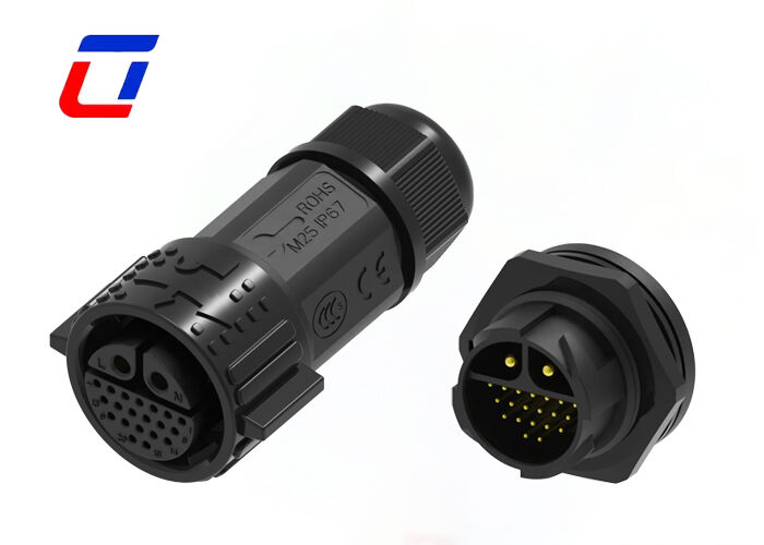 M25 2+20 connettore a cavo a poli di rilascio rapido IP67