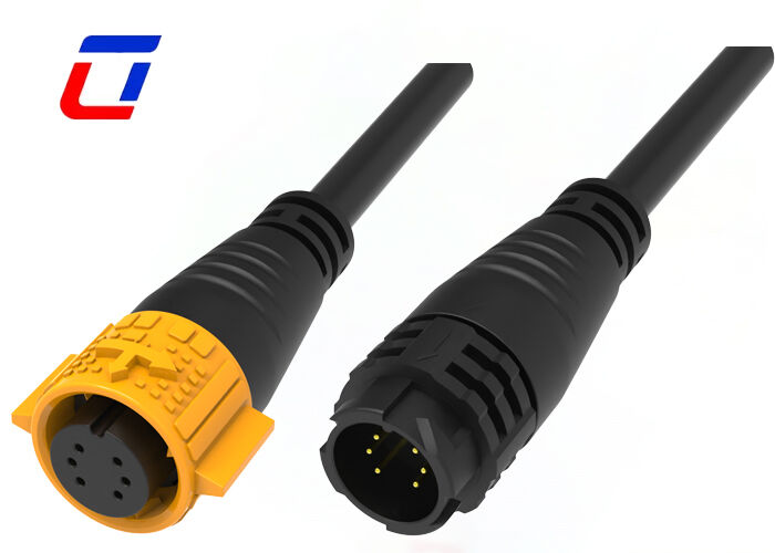 M19 connettori da cavo maschio a cavo femmina OEM 6 pin connettore impermeabile 300V per dati