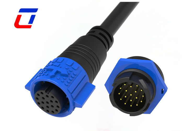 M19 IP67 18 Pin Cable Connector Outdoor Waterproof Quick Connector To Communications Equipment (Connector rapido impermeabile all'aria aperta per le apparecchiature di comunicazione)