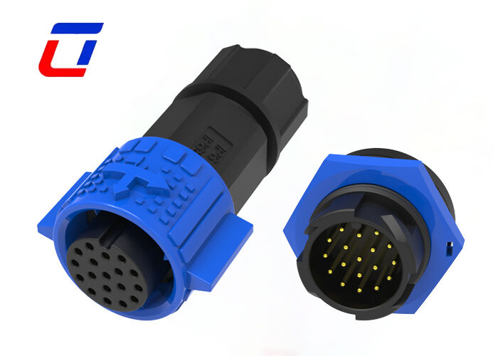 PA66 M19 Connettore dati a 18 pin Connettore impermeabile esterno 5A ODM Blocco rapido