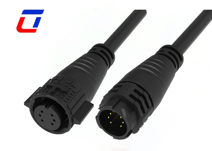 M19 6 Pin 10A connettori in filo dorato PA66 connettore idraulico per dati