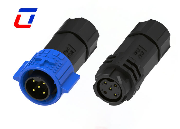 M19 5 pin 20A Power DC connettore impermeabile Push bloccaggio maschio connettore femminile