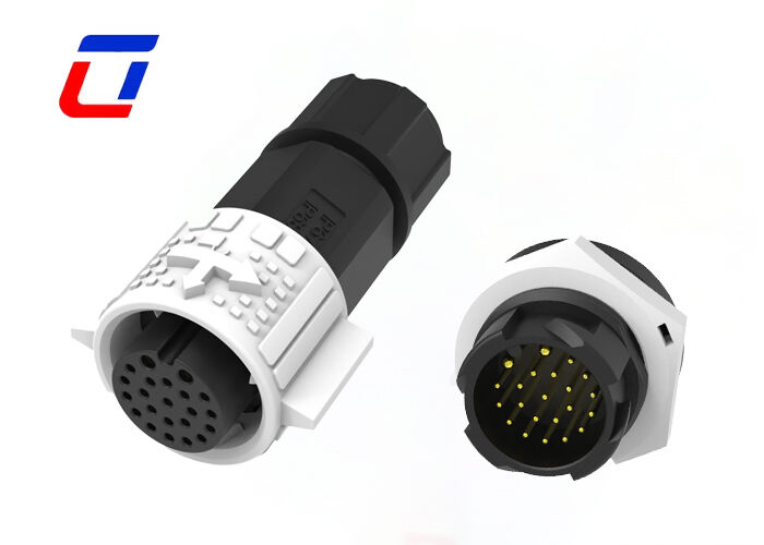 M19 2+20 connettori circolari multi pin di plastica PA66 Power Data Quick Lock