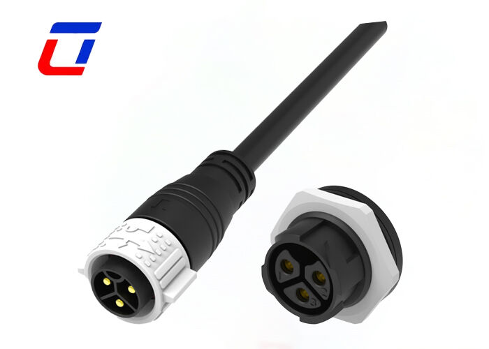 UL94-V0 3 pin M25 50A connettore a cavo impermeabile auto bloccante connettore di alimentazione IP67