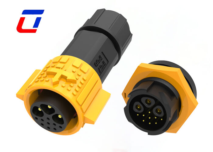 M19 resistente all'invecchiamento IP67 connettore circolare impermeabile 300V 3+9 Pin Quick Release