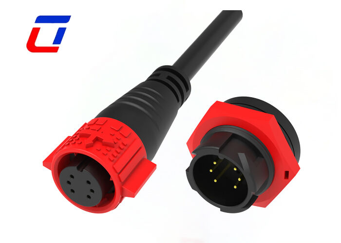 Trasmissione del segnale M19 Connettori per cavi impermeabili per esterni a 6 pin Presa rapida IP67