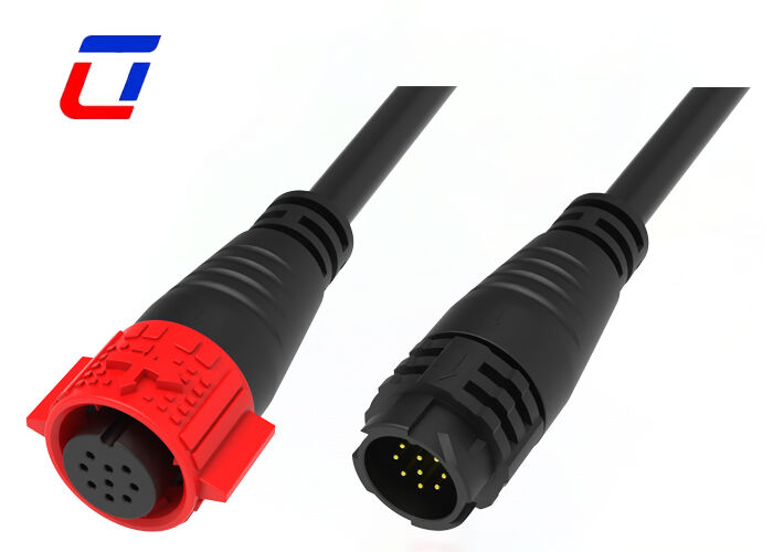 Connettori per cavi stampati M19 a 9 pin 5A 300V con blocco a pressione connettore dati impermeabile